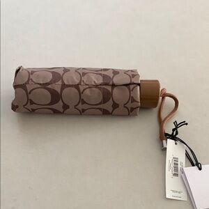 Coach Brown Patterned Umbrella